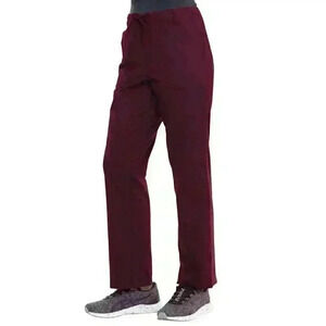 Unisex Scrubstar Core Essentials Scrub Pants with Drawstring Tie 2XL, 3XL Wine